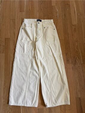 Gap Baggy Utility Mid Rise Wide Leg Jeans